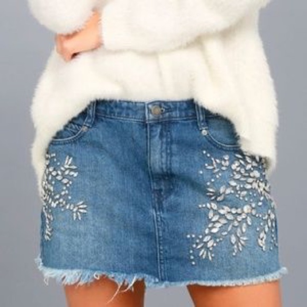 Free People Shine Bright Shine Far MiniSkirt - Picture 4 of 6